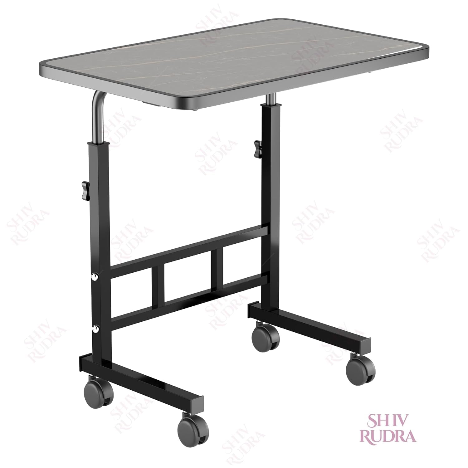 Privilon Laptop Table - Adjustable Height & Storage -6