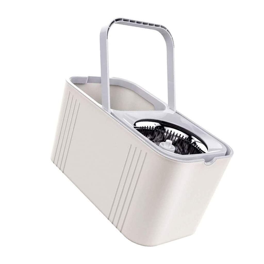 Fregona con centrifugadora， Trapeador Giratorio de 360 Grados, trapeador con rociador for Limpieza Pisos, Juego Cubos giratorios Ruedas y Cabezales Microfibra for Inteligente