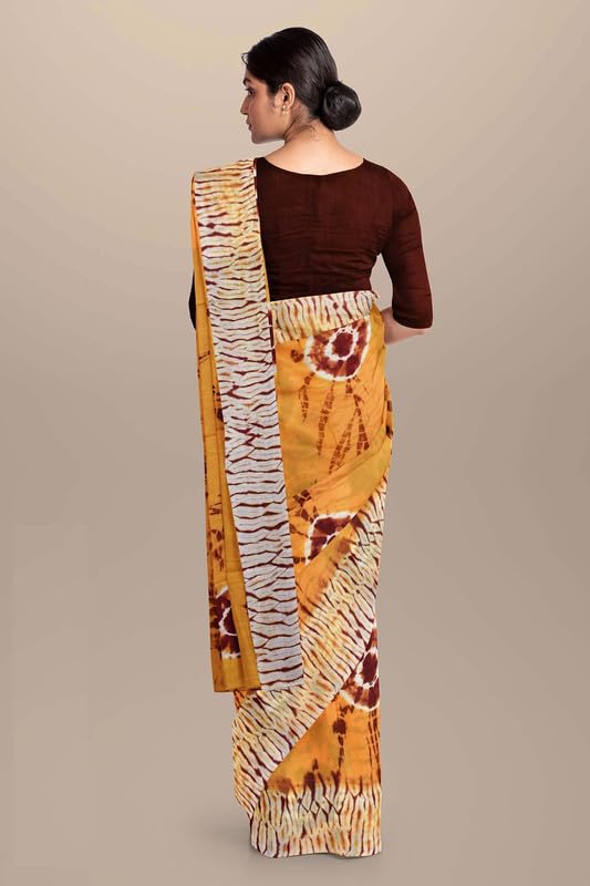 Image of SURAJ INTERNATIONAL Printed Cotton Saree For Women With Blouse Piece | Ideal For Everyday And Office Wear
