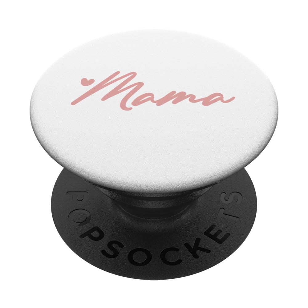 Rose White Heart Mama PopSockets Adhesive PopGrip