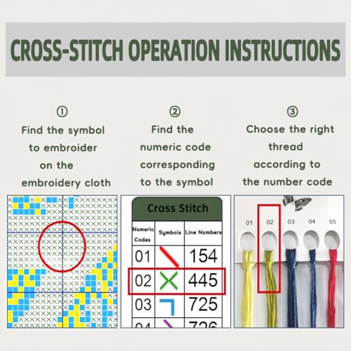 WRTCPOC Christmas Snowman Cross Stitch Kits Stamped Full Range of Embroidery Kits for Adults Retro Winter Snow Landscape DIY Cross Stitches kit Embroidery Patterns for Needlepoint kit by WRTCPOC - Image 5