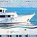 Fiberglass Boat Repair Kit - Gel Coat Repair Kit for Boats Fiberglass Repair Set Fix Holes Chips Pit Cracks for Boat Painting Supplies