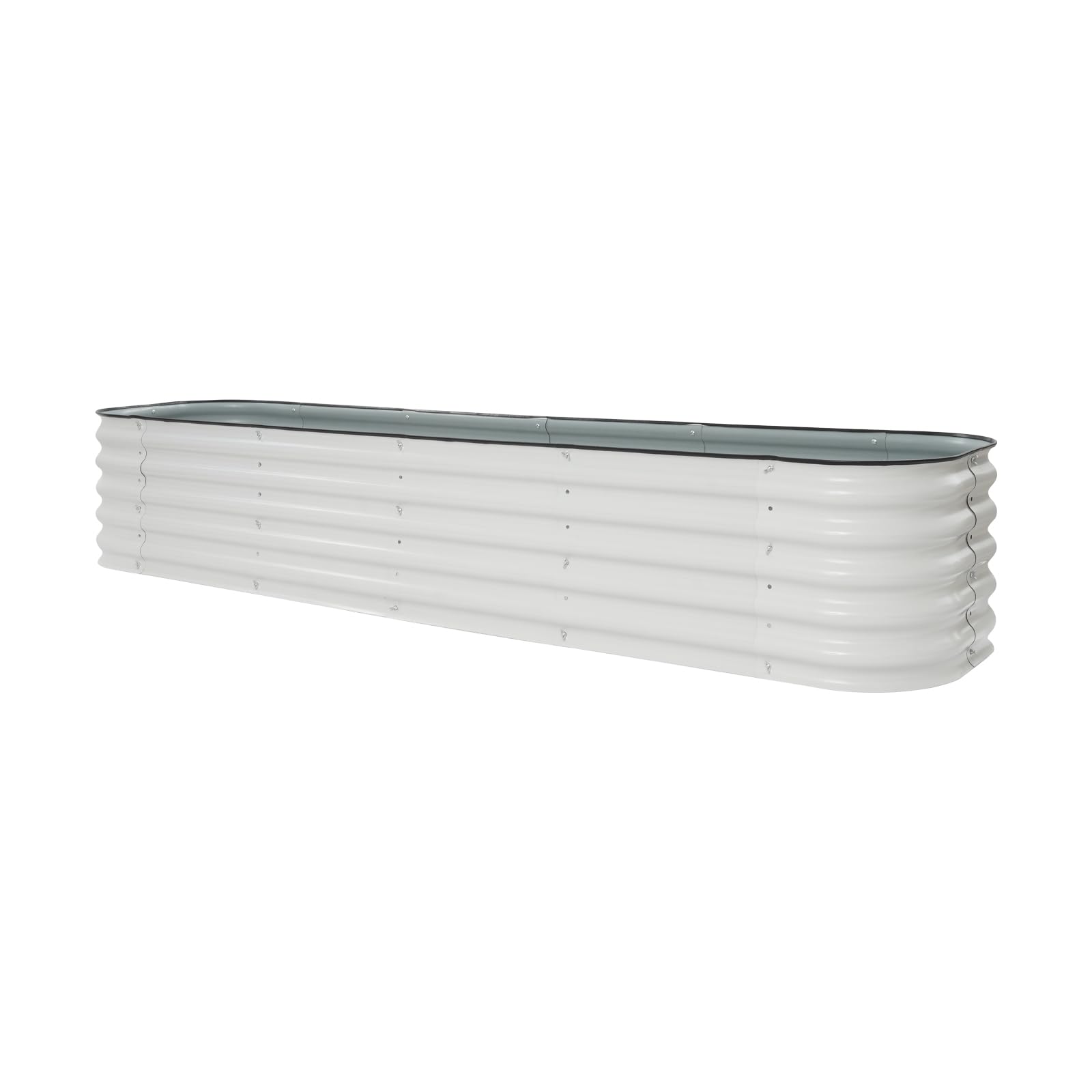 Kit de bancal alto de metal, kit de jardinera de acero galvanizado engrosado, jardinera de jardín, para exteriores, verduras, hierbas, flores y frutas, semillero de jardín (240 x 60 x 43 cm)