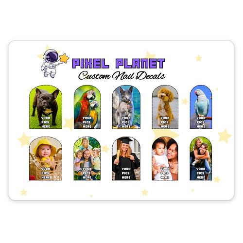 Custom Photo Nail Art Decals