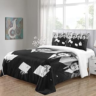 The Beatles Housse De Couette 3D Imprimé Parure De Lit Microfibre avec Fermeture Éclair, avec Taies d’oreiller pour La… - Les Beatles, Paul McCartney, John Lennon, RIngo Starr, George Harrison The Beatles Housse De Couette 3D Imprimé Parure De Lit Microfibre avec Fermeture Éclair, avec Taies d'oreiller pour La… – Image 4