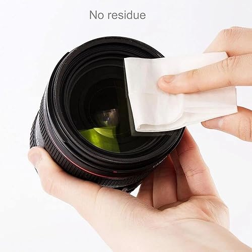 Miniatura 5 de 50 pañuelos de papel de limpieza sin polvo para lentes de cámara, microscopios, pantallas de computadora, lupas, lentes