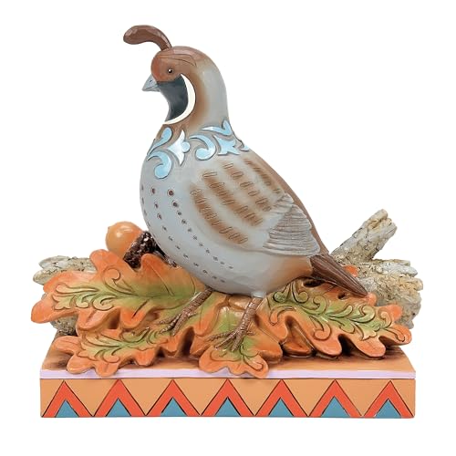 Heartwood Creek by Jim Shore - Statuetta di quaglia sulle foglie