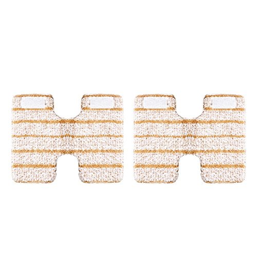 Polti Vaporetto Lecoaspira - Kit 2 paños pavimentos delicados, color blanco y marrón