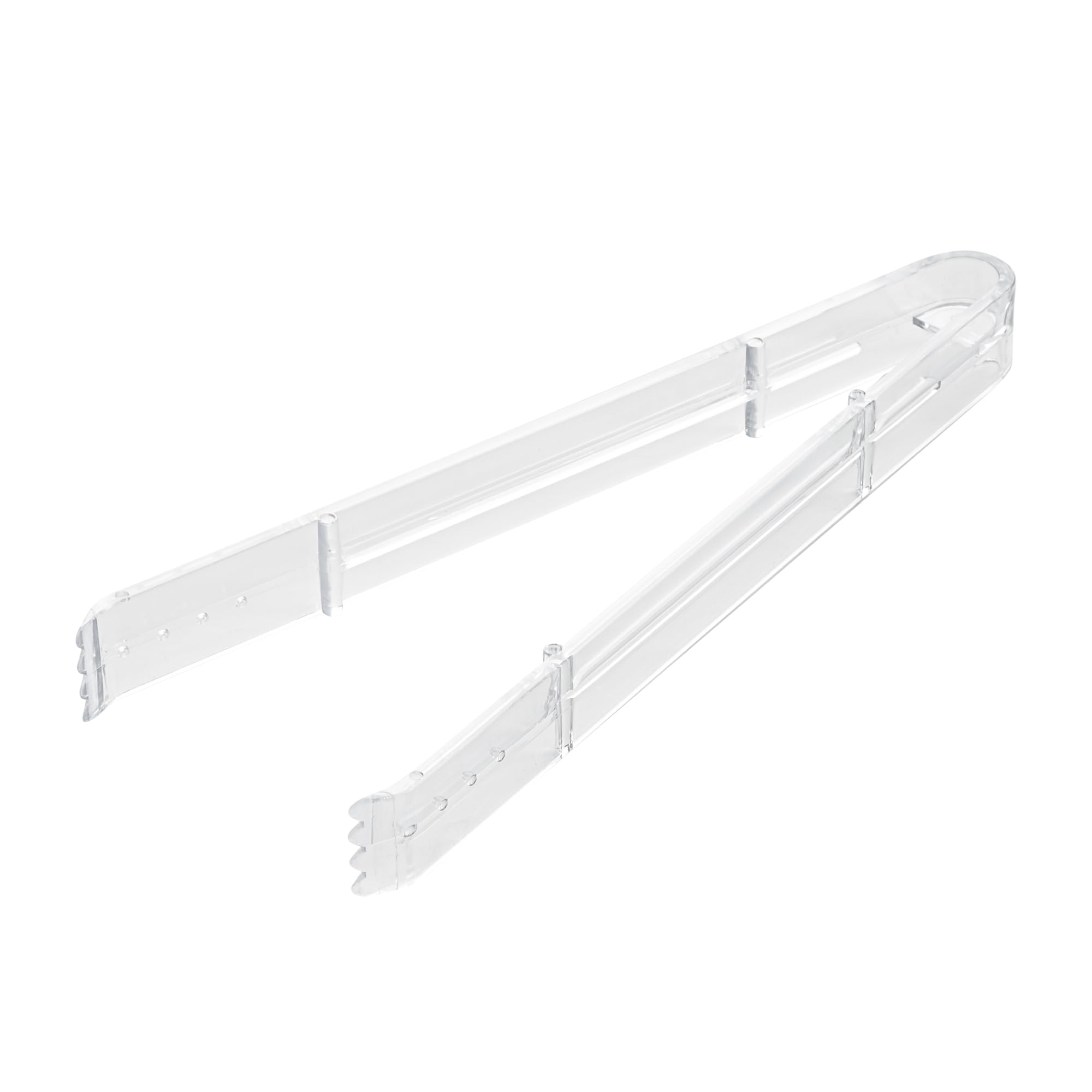 Restaurantware - Cater Tek Pinzas para servir de 9 pulgadas, 10 pinzas desechables para catering, con puntas dentadas, resistentes, pinzas de plástico transparente, mango largo, para bodas, bufés,