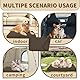 DUJUIKE 100% Wasserdichter Ersatzbezug für Hundebett, Ersatzbezug für Hundeunterlage, Abnehmbarer Hundematratzenbezug, Hundematratzeneinlage mit Reißverschluss (Kaffee, S(76 x 51 x 10cm))