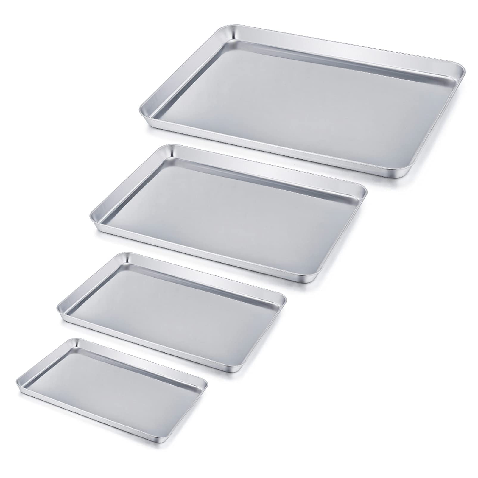 Plaque de cuisson en acier inoxydable Homikit lot de 4 pour four et cuisine