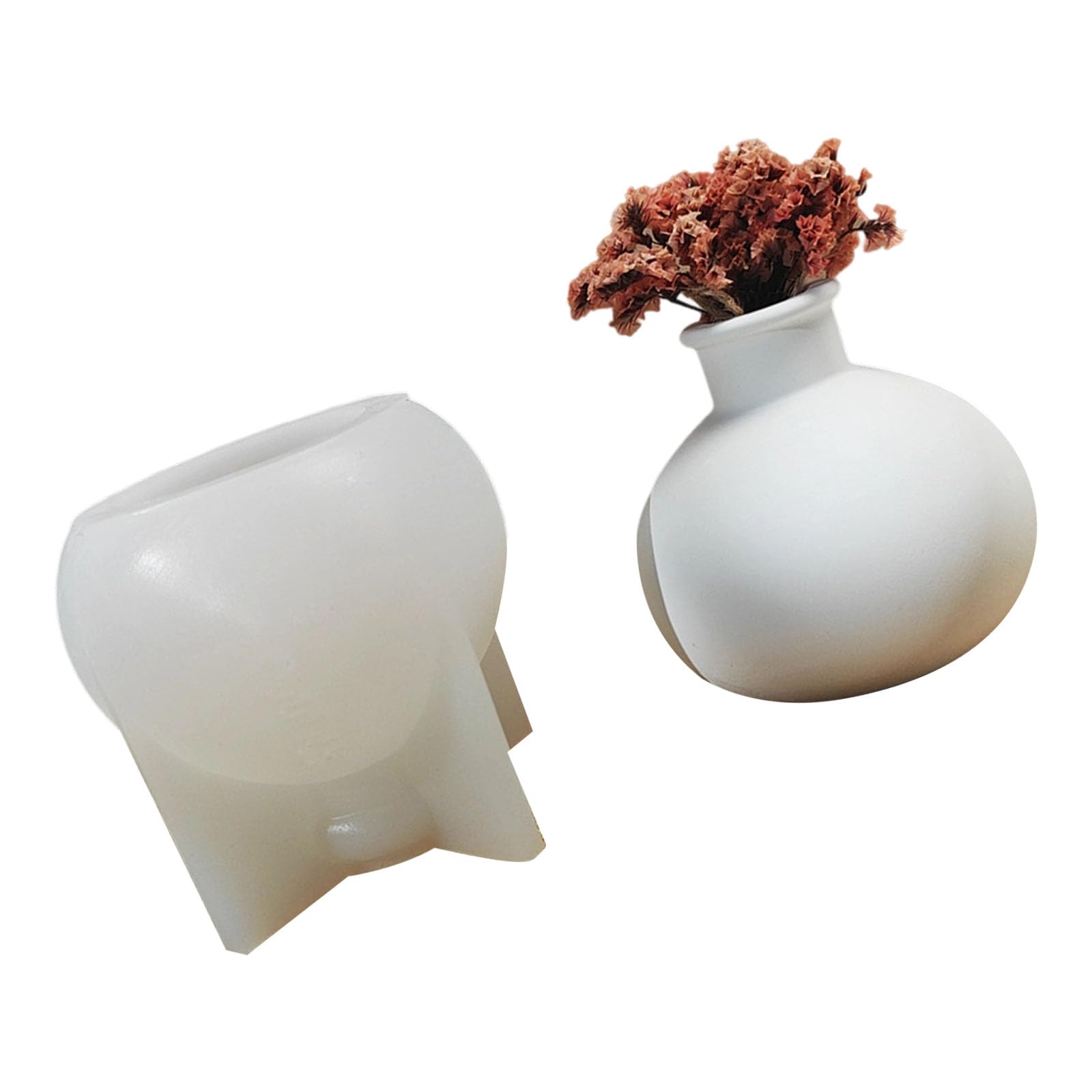 Msioytog Permanent Elastomer Jar Molding Molds Vaping Device Kids Handbuilt Render Crafting Home Art Tasks Multiple Shape Render Vase Molds