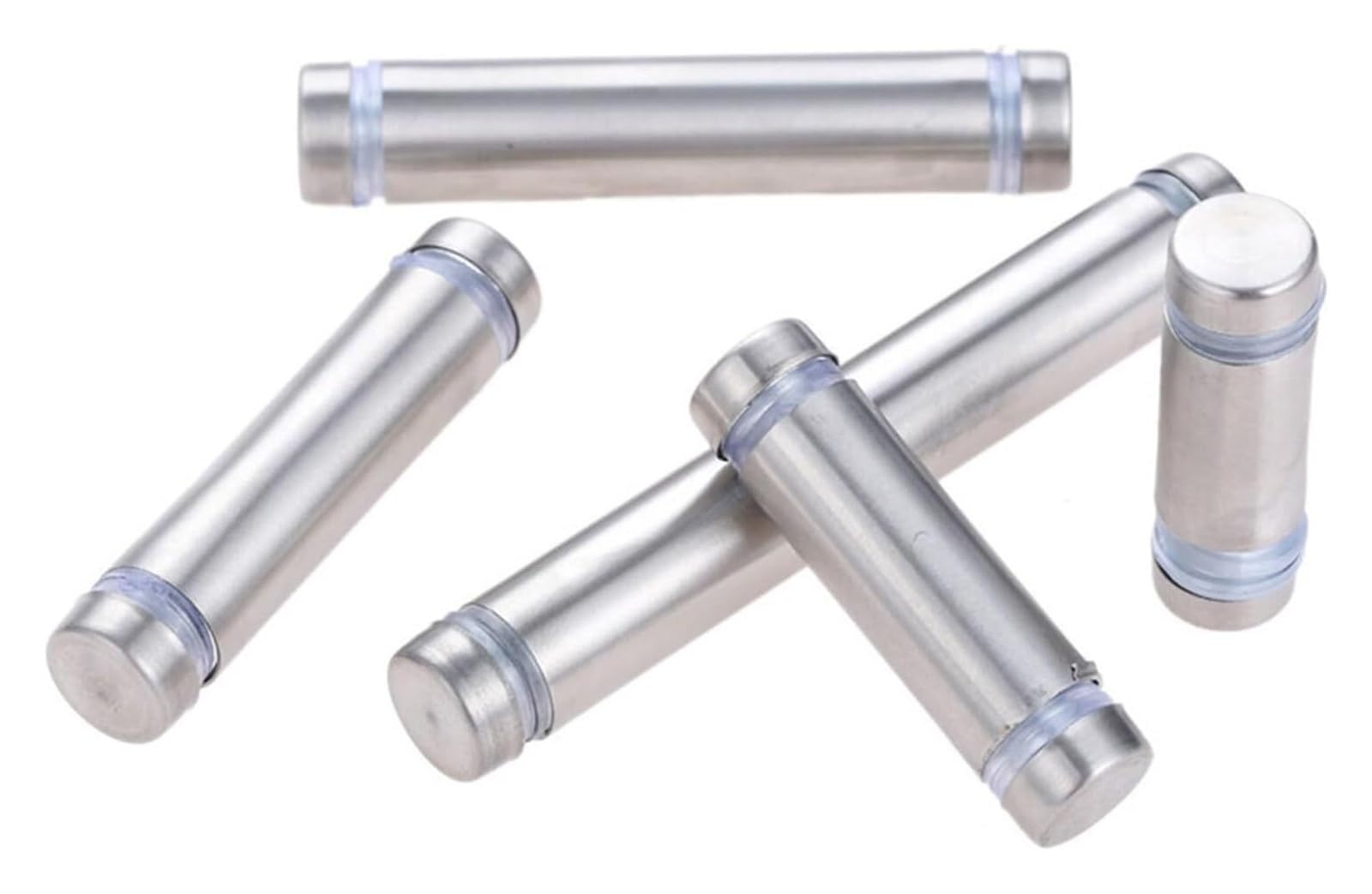 PULaif Acrylic Standoff Screws, Stainless Steel M8 Advertising Standoffs 25-200mm Silver Pack Of 10(150mm)