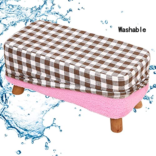 Tabouret à Chaussures en Lin et Hêtre Massif Finition Premium - 7