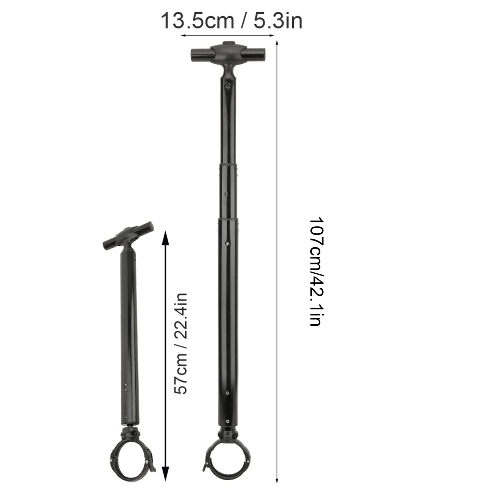 Hoverboard Handle, Balancing Scooter Handle Balancing Scooter Bracket With Aluminium Telescopic Handle Control Strut Stent Accessory for Electric Self Balancing Scooter (Black)
