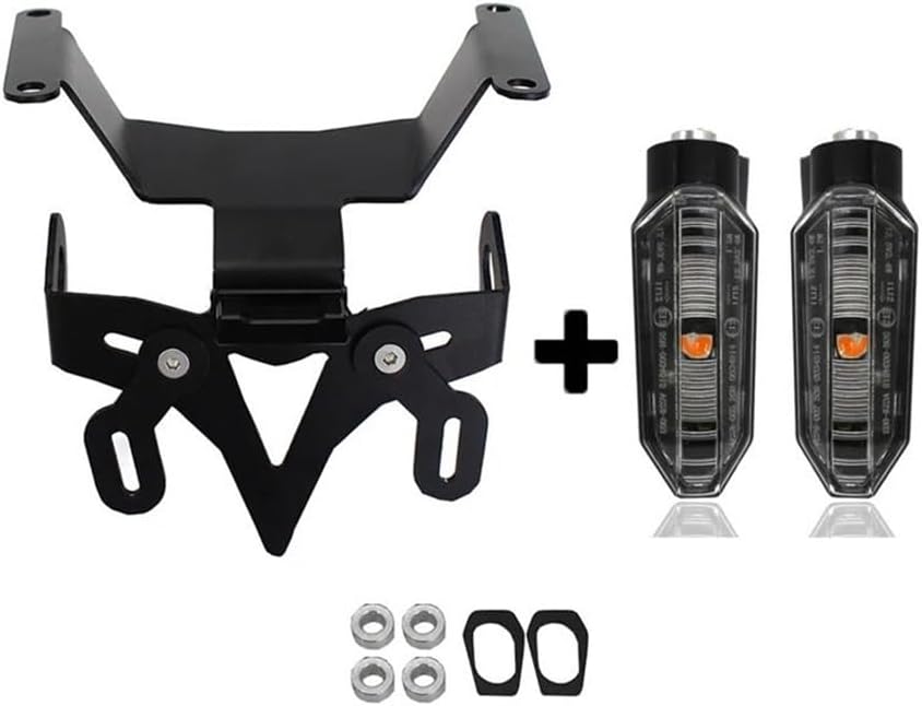 for Hon&da CB-650R CBR-650R CB650R CBR650 2019 2020 CB 650R CBR 650 Motorcycle CNC Tail Tidy Mudguard Rear Bracket License Plate Frame Holder Motorcycle(Black)