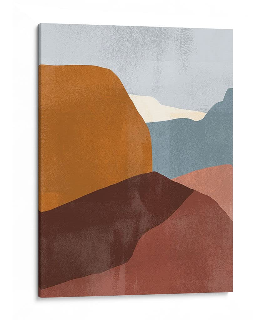 Canvas Lab | Sedona Colorblock III by Victoria Borges | 36 x 48 in | Canvas Print Wall Art | Abstract, Scenery, Contemporary | Wall Decor for Bedroom, Living Room or Office