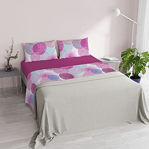 Italian Bed Linen MB Home Italy “Fantasy” Bed Sheets Set, Soffioni, Double - Image 4