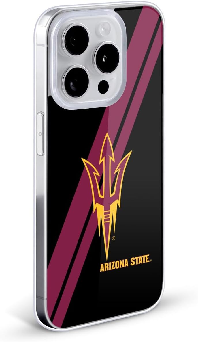 Head Case Designs Officially Licensed Arizona State University ASU Stripes Arizona State University Gel Case [Military Grade Protection] Compatible with Apple iPhone 11