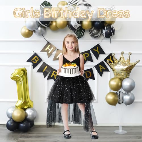 Tutu Dress for Girls Tulle Princess Birthday Party Prom Dresses for Kids Sneaker Ball Gown4