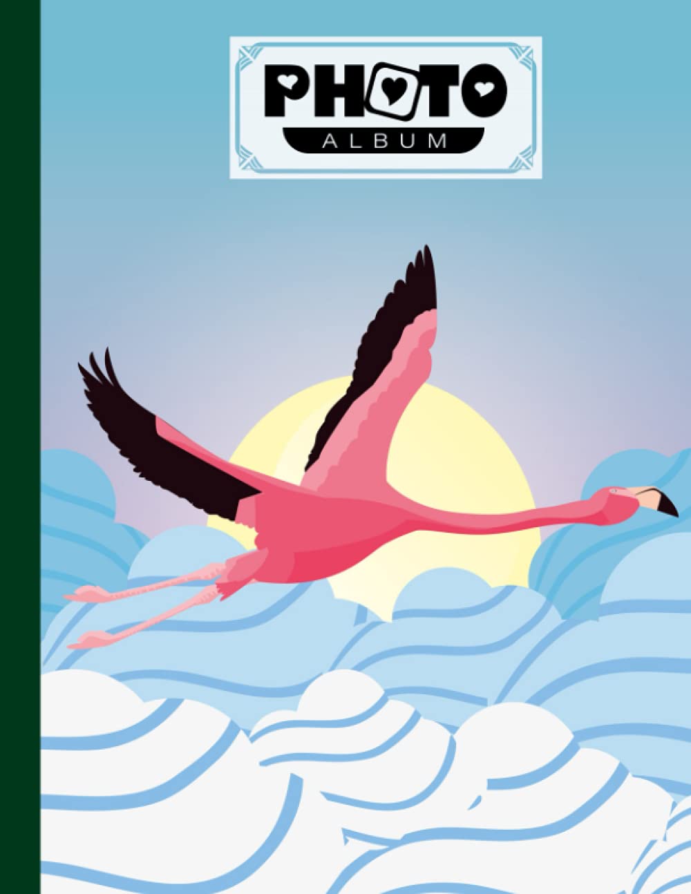 Photo Album: Large Photo Albums with Writing Space Memo, Extra Large Capacity Picture Album | Premium Flamingos Cover by Jens Weise