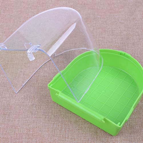 Bird Bath for Cage, Parrot Bird Bath, Hanging Bath for Bird Pet Birds Cage Hanging Accessory Bowl Birdbath Pet Birds Cage Hanging Bathtub Small Bird Water Bath Tub