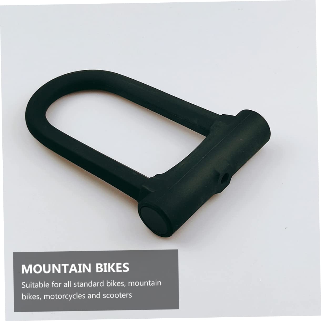 Lucchetto a U per Bici Antifurto Nero in Plastico-metallo | Bloccadisco per Mountain Bike e Moto, Uso Outdoor, Sblocco Manuale Chiave, Set Singolo
