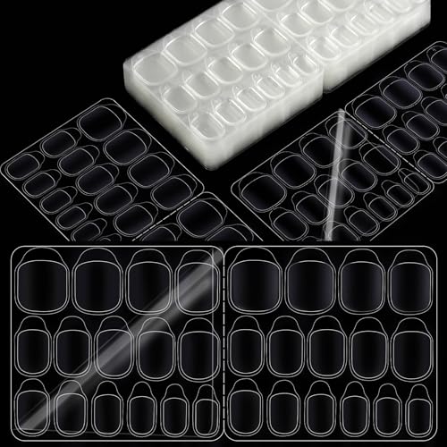 vivinin Nail Adhesive Tabs 900P 15 Sizes of Nail Sticky Tabs Double Side Sticky Tabs for Nails Breathable Jelly Glue Press on Nail Stickers for Fake Nails