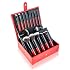 SHANY Makeup Brushes Vanity Vox- 15 Pc Premium Cosmetics Brush Set with Stylish Makeup Brush Storage Box and Brush Stand