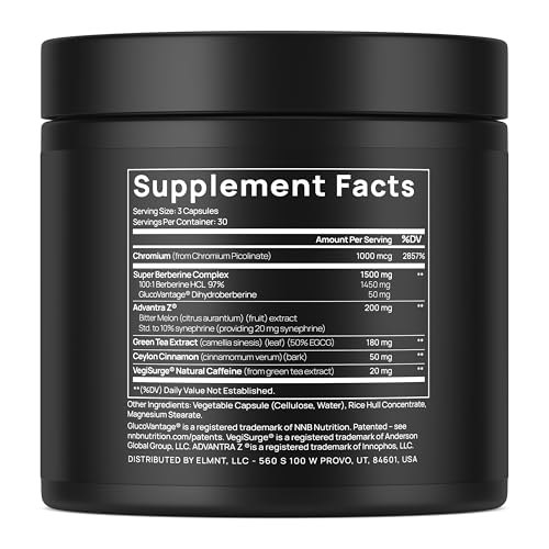 TERRA ELMNT Super GLP-1 Berberine Supplement