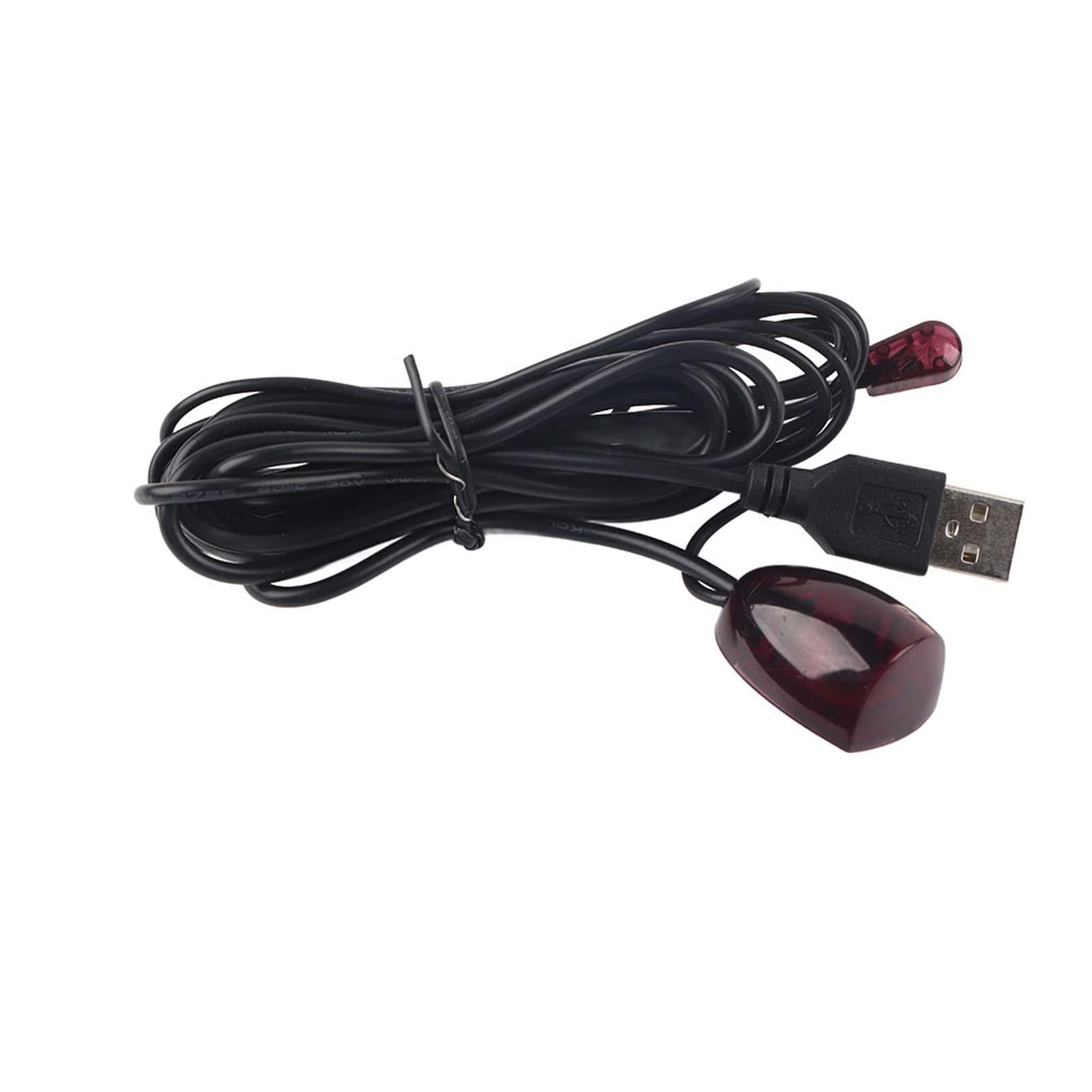 IR Receiver USB Infrared Remote Control Extender Cable USB Repeater for Home Hotel Set Top Boxes Hidden or Shared Use with 1.4M Receiving End and 2M Transmitting End