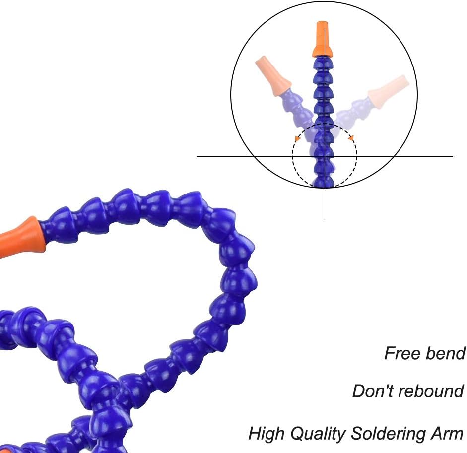 Helping Hands Soldering Clamp Aid,No Hands Soldering Wire Clip Holder – Great for In Field Soldering,Wire Welding Clamps for Automobile Maintenance (N-Y4BE-SY9)