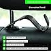 Amooca Car Seat Headrest Hook 4 Pack Hanger Universal Vehicle Car Storage Organizer for Handbag Purse Coat S Type Checkered Black
