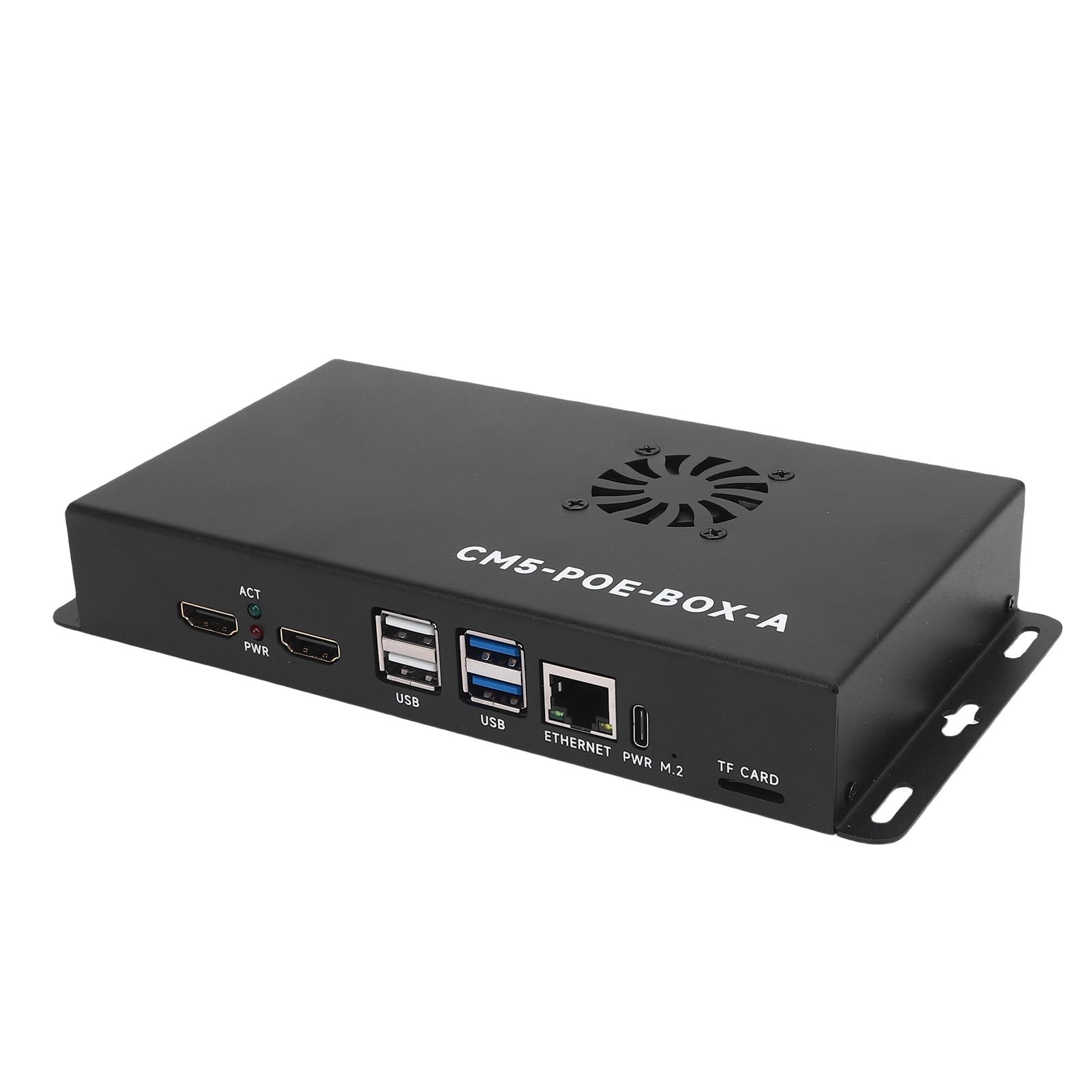 Vikye Modulo COMPUTE 5 POE Base Board, Scheda di Espansione USB MIPI M.2 HDMI con Shell e 40 Pin GPIO, per Progetti CM5 NVME SSD e IoT (Spina europea)