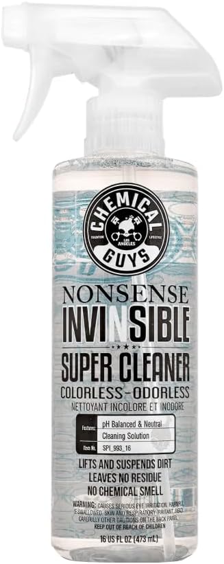 Chemical Guys Nonsense, Odorless Cleaner For Car Interior and Exterior All Purpose Cleaning Spray for Vinyl, Rubber, Plastic, Carpet, Upholstery, and Engine Bays Foaming Deep Cleaning Formula 16 oz