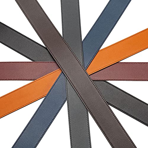 Vatee's Men Reversible Genuine Leather Replacement Belt Strap without Buckle 1.34"/1.6" Wide4