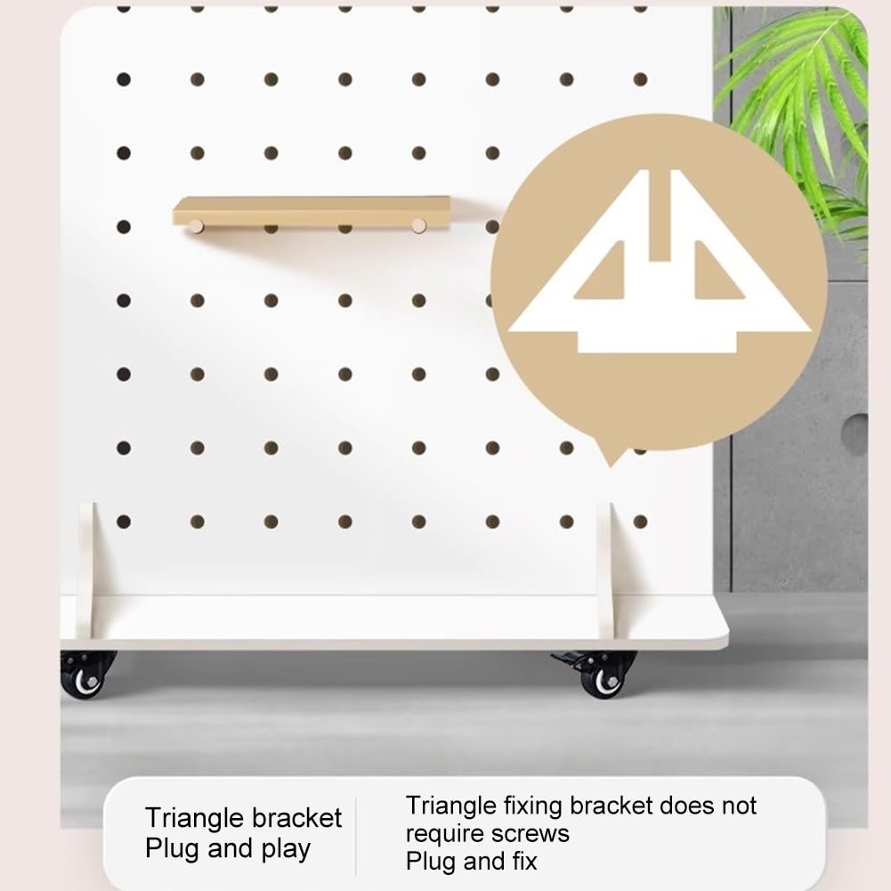 Soporte organizador independiente con ruedas, sistema de almacenamiento modular para garaje y manualidades, elegante soporte para herramientas, duradero y funcional, 60 x 160 cm