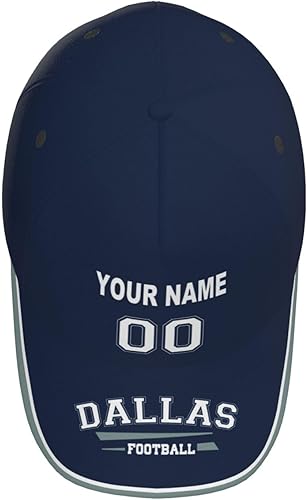 Miniatura 3 de Gorras de fútbol personalizadas con cualquier nombre y número, regalos personalizados para hombres, mujeres, fanáticos de los deportes de fútbol