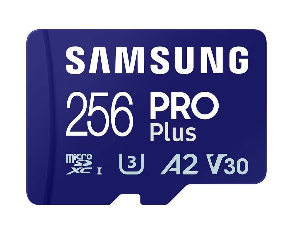 Samsung PRO Plus MicroSD Card, 256 GB, UHS-I U3, Full HD & 4K UHD, Read Speed 180 MB/s, Write Speed 130 MB/s, Memory Card for Cameras and Drones, Includes USB Card Reader, MB-MD256SA/EU