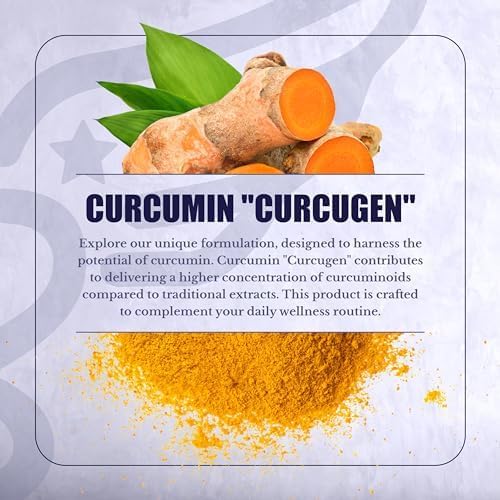 Curcumin Extract - Turmeric Supplement - High Absorption Curcuma for Immune Health Support & Joint Health - Standartized Curcuminoids - Vegan, Gluten Free - 30 Capsules - Image 8