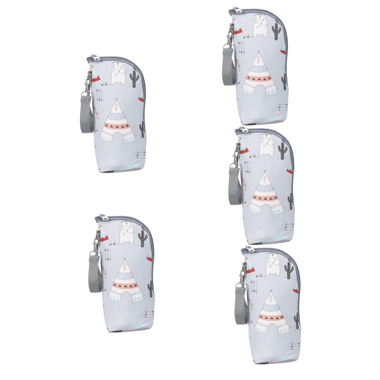 Abaodam 5piezas Bolsa Térmica para Biberón Infantil Bolsa Aislante Portátil Mantener Exteriores Compatible Botellas De Leche y Bebidas