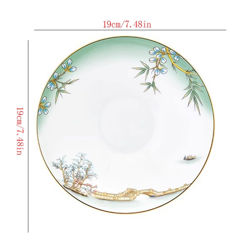 GUERNSEY ​Kuchenne zestawy talerzy obiadowych chińska porcelana kostna talerze obiadowe i zastawa stołowa domowe talerze do jadalni i zastawa stołowa ceramiczne płaskie talerze zestaw