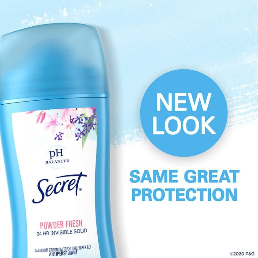 Desodorante antitranspirante sólido Secret powder fresh 2.70 oz pack 8 miniatura 6