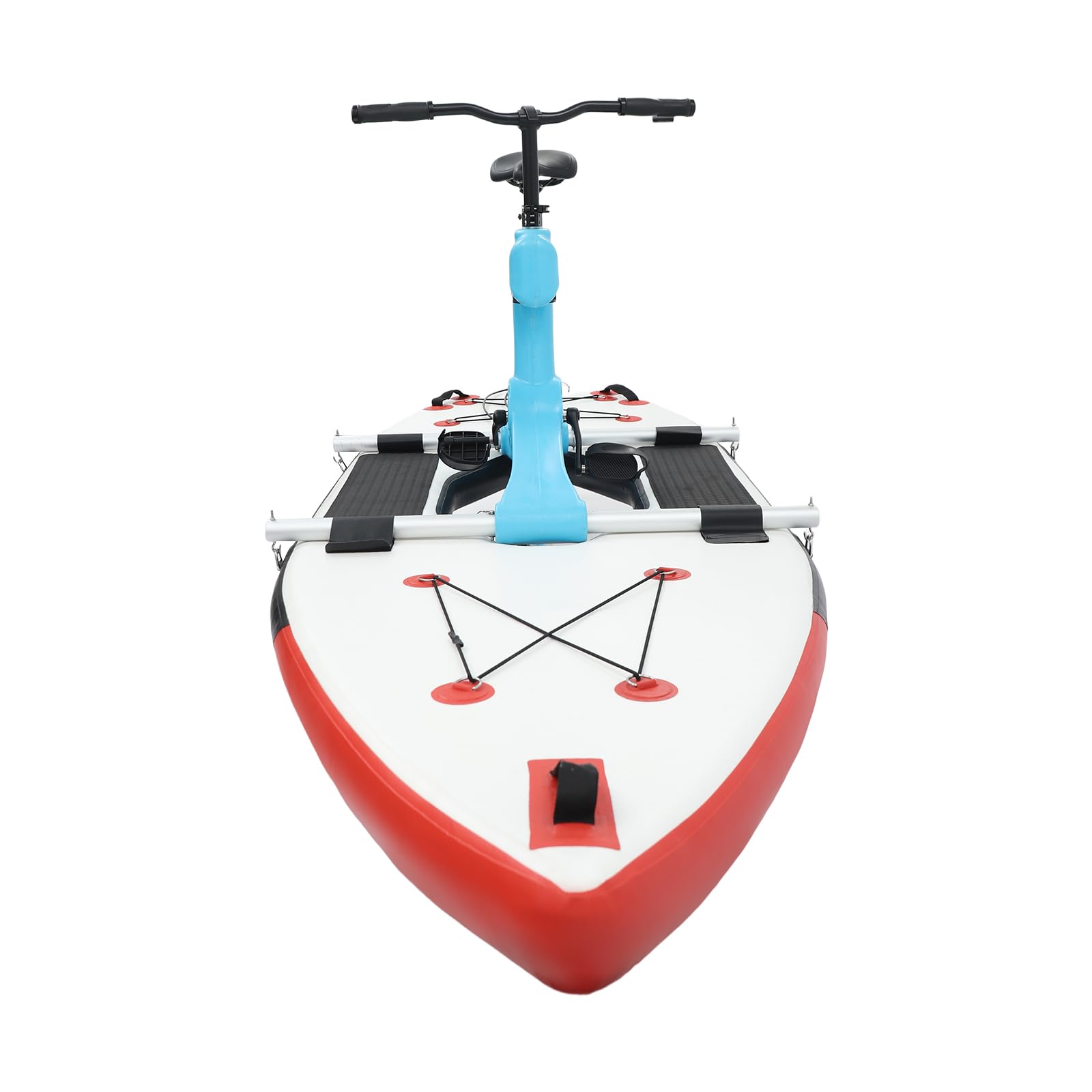 Bici d'acqua con tavola SUP, pedalò per lago e mare, bici da acqua con sedile regolabile, bici da mare fino a 100 kg di portata, pedalò gonfiabile per sport acquatici