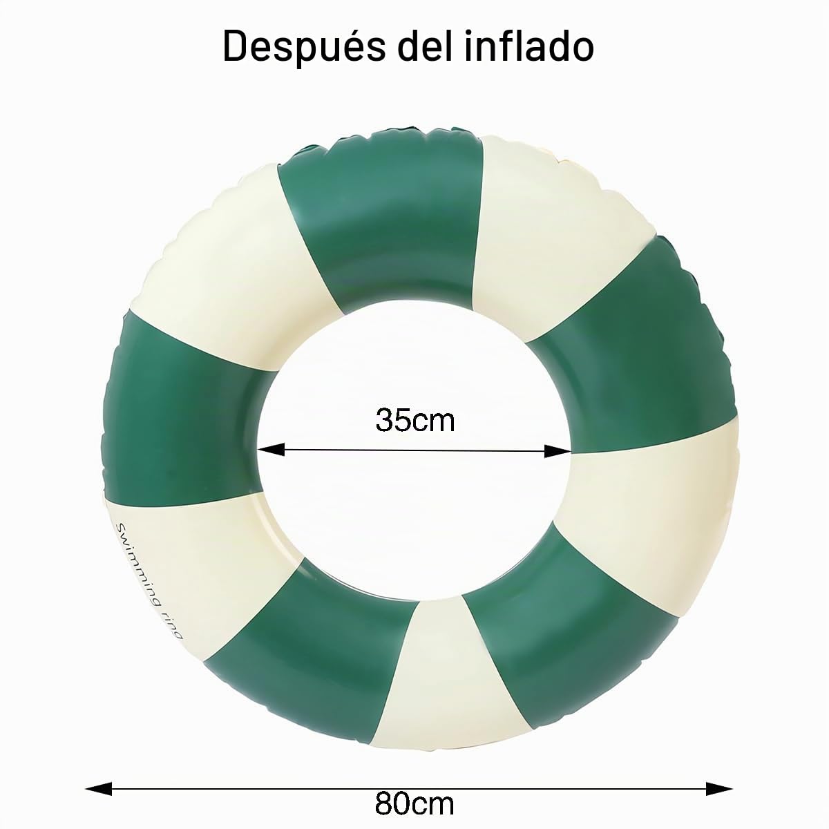 Anillo de natación Inflable, Vintage a Rayas Flotador Inflable, Flotadores de Piscina Flotante Anillo de Goma Flotante, para Piscinas de Verano y Playa para Adultos y Niños