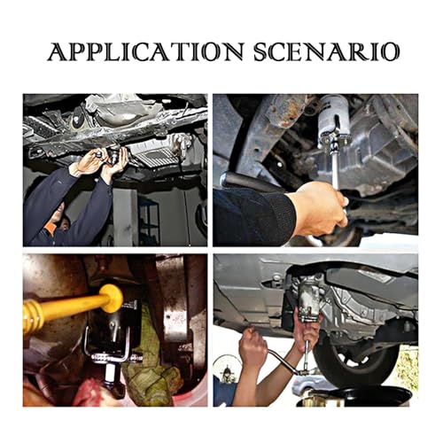 Image of Salior 12'' Oil Filters Removal Specialty Tool Oil Filter Wrench, 3-Position Adjustable+15Bent Angle Head Design Oil Filter Pliers for 45-150mm Engine Filters, Conduit, Fittings (Orange)