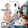 HelloBaby Baby Monitor No WiFi,Video Baby Monitors with Camera and Audio,3.2'' IPS Screen, Remote Pan-Tilt-Zoom Baby Camera Monitor,Plug&Play,Night Vision,1000ft Range,2-Way Talk, ECO Mode,Temperature