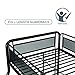 DHP Rockstar Metal Bunk Bed Frame, Sturdy Metal Design, Twin-Over-Full - Black