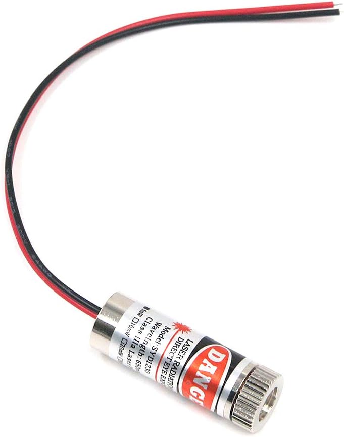 Quluxe 650nm 5mw Laser Head Tube - Adjustable Focus 35V Red Laser (Pack of 3) - 3