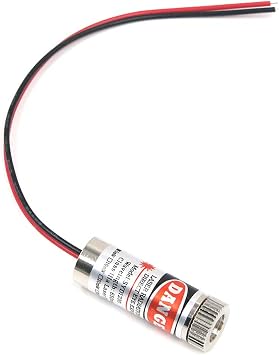 Quluxe 650nm 5mw Laser Head Tube - Adjustable Focus 35V Red Laser (Pack of 3)